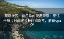 蘑菇社区｜偏日常的使用观察：更适合碎片时间还是长时间浏览，蘑菇space