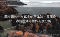 黑料网的一次真实使用体验：界面设计、功能逻辑与操作习惯分析