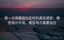 第一次用蘑菇社区时的真实感受：哪些地方好用，哪些地方需要适应