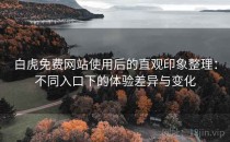 白虎免费网站使用后的直观印象整理：不同入口下的体验差异与变化