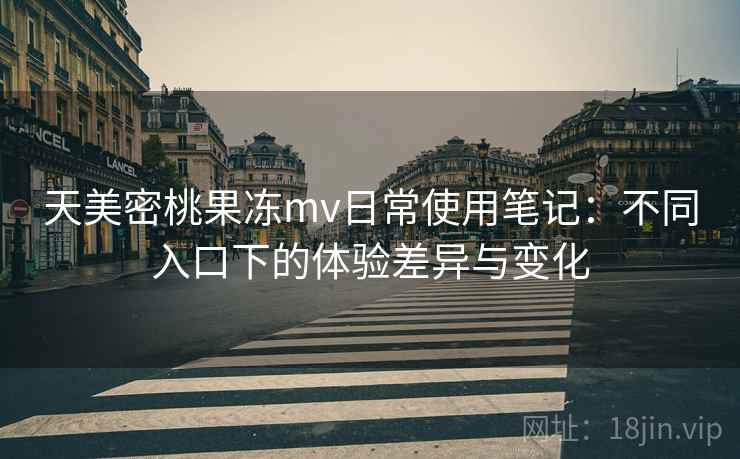 天美密桃果冻mv日常使用笔记：不同入口下的体验差异与变化  第2张