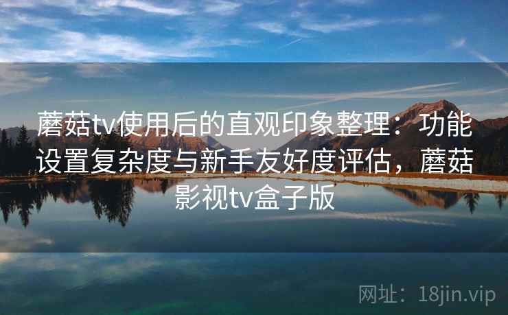 蘑菇tv使用后的直观印象整理:功能设置复杂度与新手友好度评估,蘑菇影视tv盒子版 第2张 蘑菇tv使用后的直观印象整理:功能设置复杂度与新手友好度评估,蘑菇影视tv盒子版 第2张