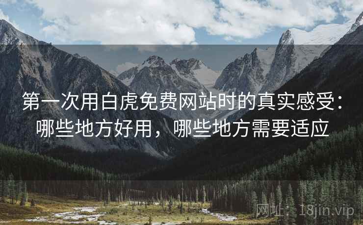 第一次用白虎免费网站时的真实感受：哪些地方好用，哪些地方需要适应  第2张