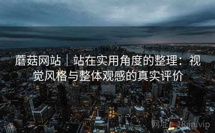 蘑菇网站｜站在实用角度的整理：视觉风格与整体观感的真实评价  第2张