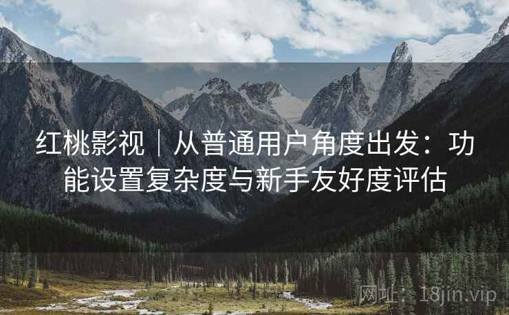 红桃影视｜从普通用户角度出发：功能设置复杂度与新手友好度评估  第2张