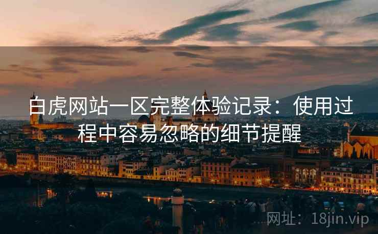 白虎网站一区完整体验记录:使用过程中容易忽略的细节提醒 第1张 白虎网站一区完整体验记录:使用过程中容易忽略的细节提醒 第1张